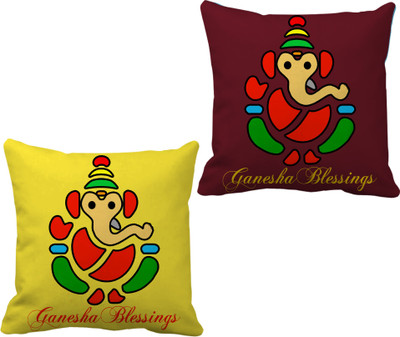 

Tied Ribbons Abstract Cushions Cover(Pack of 2, 30 cm*30 cm, Multicolor)