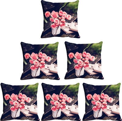 

IndiWeaves Printed Cushions Cover(Pack of 6, 30 cm*30 cm, Multicolor)