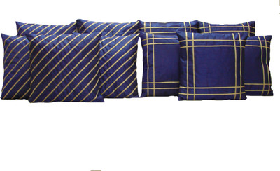 

HOME SHINE Geometric Cushions Cover(Pack of 10, 40 cm*40 cm, Blue)