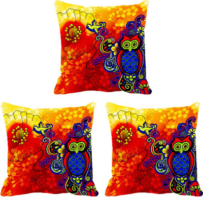 

IndiWeaves Printed Cushions Cover(Pack of 3, 12 cm*12 cm, White)