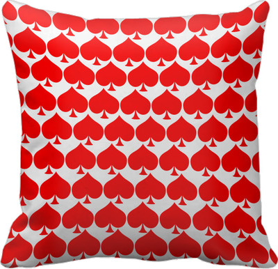 

SajawatHomes Abstract Cushions Cover(30 cm*30 cm, White, Red), Red;white