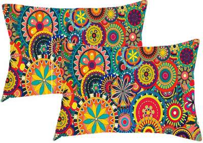 

Sleep Nature's Printed Pillows Cover(Pack of 2, 68.58 cm*45.72 cm, Multicolor)