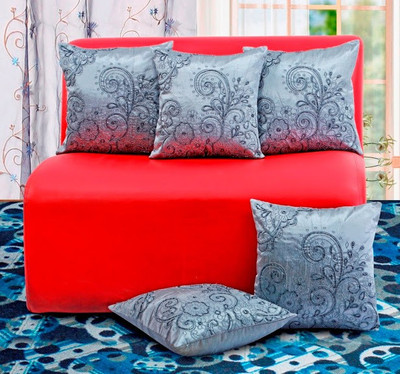 27% OFF on Dekor World Embroidered Cushions Cover(Pack of 5, 40 cm*40 cm, Silver) 27% OFF on Dekor World Embroidered Cushions Cover(Pack of 5, 40 cm*40 cm, Silver)