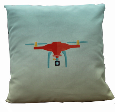

Adishma Printed Cushions Cover(40 cm*40 cm, Light Blue, Red)