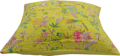 

Trade Star Floral Cushions Cover(40 cm*40 cm, Yellow)
