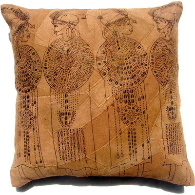 

Homeblendz Abstract Cushions Cover(40 cm*40 cm, Black, Brown)