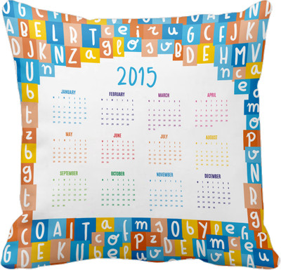 

Tied Ribbons Printed Cushions Cover(30 cm*30 cm, Multicolor)