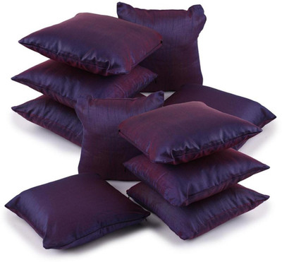 

First Row Plain Cushions & Pillows Cover(Pack of 10, 40 cm*40 cm, Purple)
