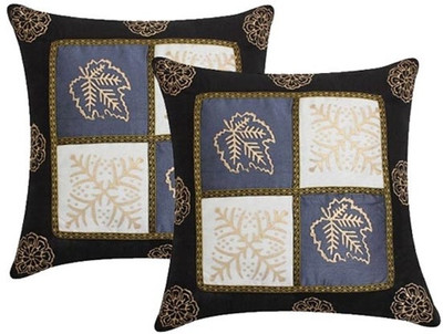 

Soundarya Geometric Cushions Cover(Pack of 2, 40 cm*40 cm, Black)