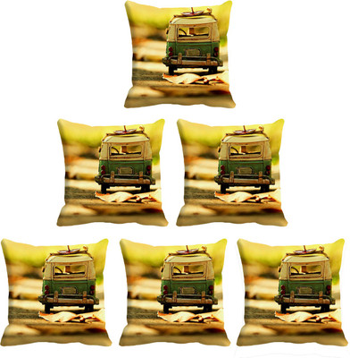

IndiWeaves Printed Cushions Cover(Pack of 6, 30 cm*30 cm, Multicolor)