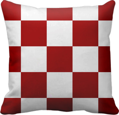

SajawatHomes Abstract Cushions Cover(30 cm*30 cm, White, Red), Red;white
