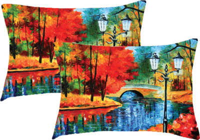 

Sleep Nature's Printed Pillows Cover(Pack of 2, 68.58 cm*45.72 cm, Multicolor)