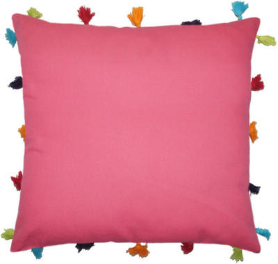 

Lushomes Plain Cushions Cover(40 cm, Pink)