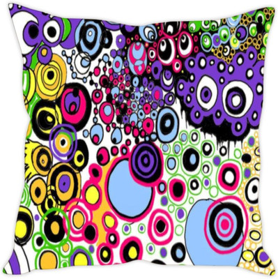 

Sleep Nature's Abstract Cushions Cover(40.64 cm*40.64 cm, Multicolor)