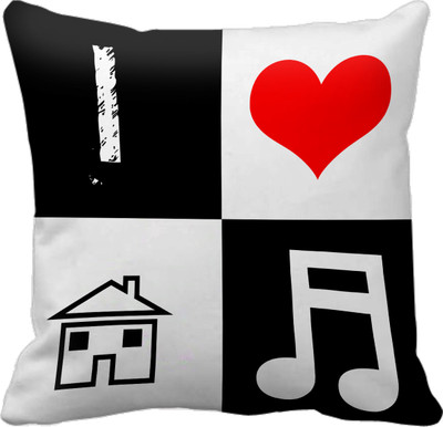 

Tied Ribbons Printed Cushions Cover(30 cm*30 cm, Multicolor)