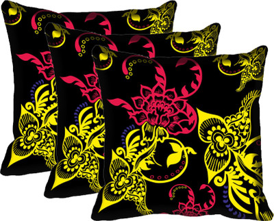 

IndiWeaves Printed Cushions Cover(Pack of 3, 30 cm*30 cm, Multicolor)