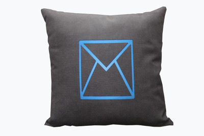 Adishma Printed Cushions Cover(40 cm*40 cm, Black)