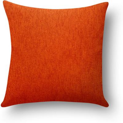 

First Row Plain Cushions Cover(40 cm, Orange)