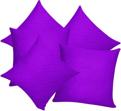 ZIKRAK EXIM Geometric Cushions Cover(Pack of 5, 30 cm*30 cm, Purple)