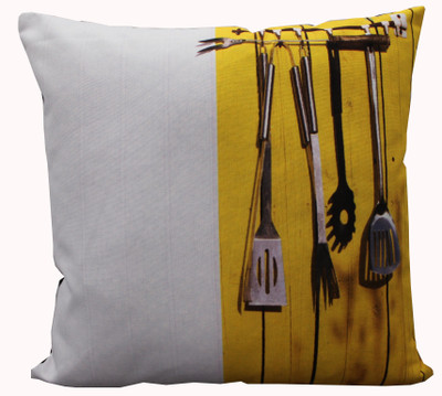 

Adishma Printed Cushions Cover(40 cm*40 cm, White, Yellow)