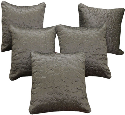 

Adishma Striped Cushions Cover(Pack of 5, 30 cm*30 cm, Grey)