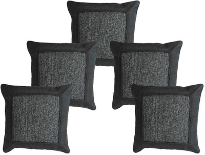 

Furnishing Zone Checkered Cushions Cover(Pack of 5, 40 cm*40 cm, Black, Grey)
