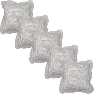 

Shine Villa Floral Cushions Cover(Pack of 5, 40 cm*40 cm, White)