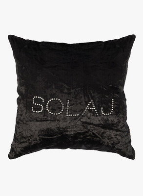 

SOLAJ Embroidered Cushions & Pillows Cover(36 cm*36 cm, Black)