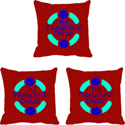 

IndiWeaves Printed Cushions Cover(Pack of 3, 12 cm*12 cm, White, Gold), Gold;white