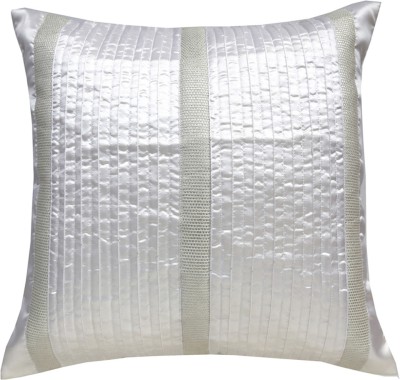 ANS Silk Cushions Cover(40 cm*40 cm, White)