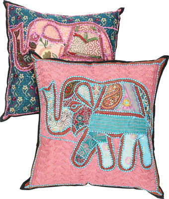 

Rajrang Animal Cushions Cover(Pack of 2, 53 cm*53 cm, Red)