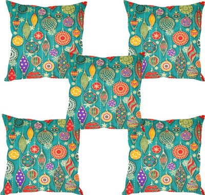 

Sleep Nature's Abstract Cushions Cover(Pack of 5, 30.63 cm*30.63 cm, Multicolor)