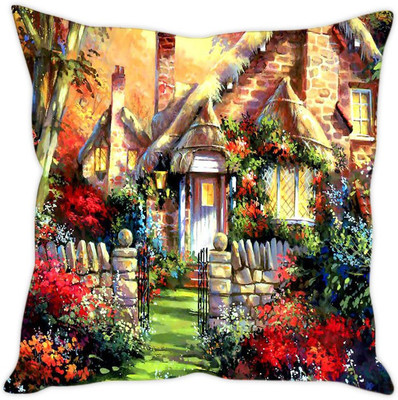 

Sleep Nature's Abstract Cushions Cover(30.63 cm*30.63 cm, Multicolor)
