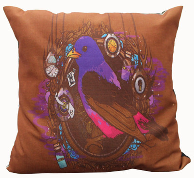 

Adishma Printed Cushions Cover(40 cm, Brown)