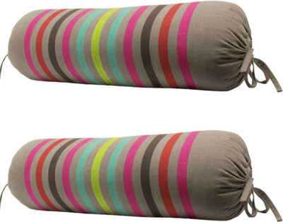 

Elan Abstract Bolsters Cover(Pack of 2, 36 cm*80 cm, Multicolor)