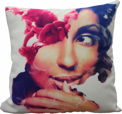 

Adishma Abstract Cushions Cover(40 cm*40 cm, White, Multicolor), Multicolor;white