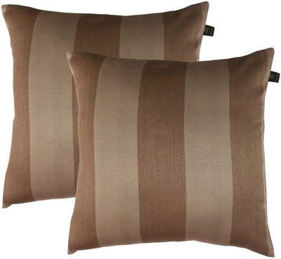

Lushomes Striped Cushions Cover(Pack of 2, 50 cm*50 cm, Brown)
