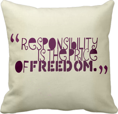 

Tied Ribbons Printed Cushions Cover(30 cm*30 cm, Multicolor)