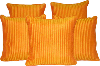

HOME SHINE Plain Cushions Cover(Pack of 5, 30 cm*30 cm, Gold)