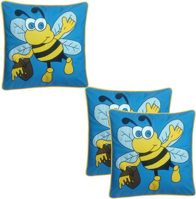 

Hugs N Rugs Embroidered Cushions Cover(Pack of 3, 40 cm*40 cm, Multicolor)