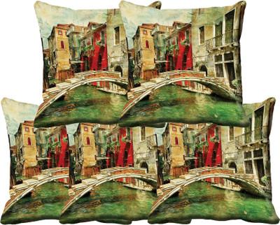 

IndiWeaves Printed Cushions Cover(Pack of 5, 30 cm*30 cm, Multicolor)