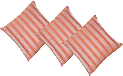 

Maba Striped Cushions Cover(Pack of 3, 43 cm*43 cm, Orange)