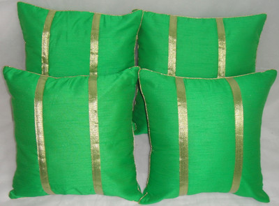 

ASC Embroidered Cushions Cover(Pack of 4, 40.64 cm*40.64 cm, Green)