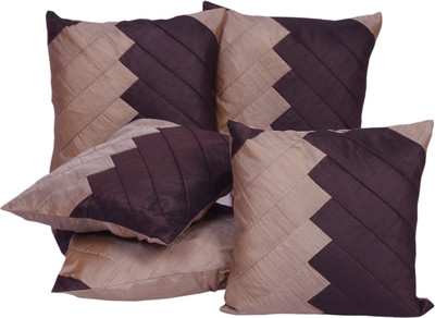 

Shine Villa Striped Cushions Cover(Pack of 5, 40 cm*40 cm, Brown)