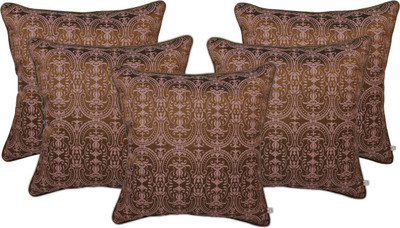 

Zubix Damask Cushions Cover(Pack of 5, 40 cm*40 cm, Brown)