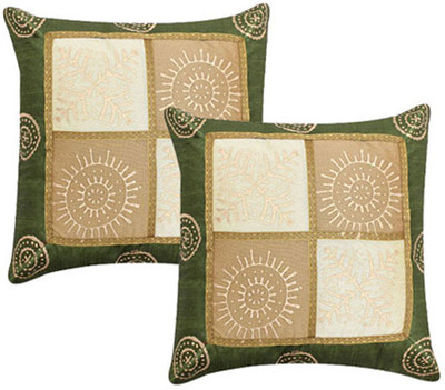 

Soundarya Geometric Cushions Cover(Pack of 2, 40 cm*40 cm, Green)