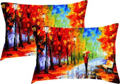 

Sleep Nature's Printed Pillows Cover(Pack of 2, 68.58 cm*45.72 cm, Multicolor)