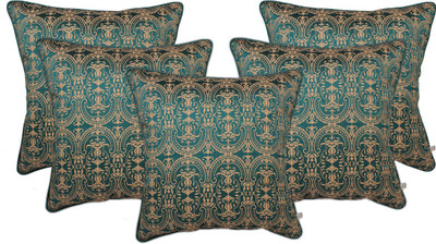 

Zubix Damask Cushions Cover(Pack of 5, 40 cm*40 cm, Blue)