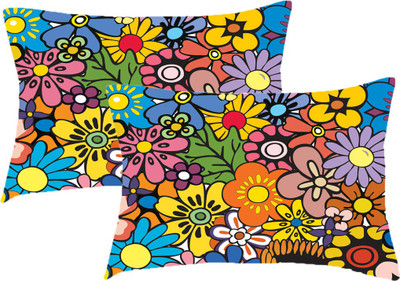 

Sleep Nature's Printed Pillows Cover(Pack of 2, 68.58 cm*45.72 cm, Multicolor)