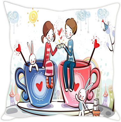 

Sleep Nature's Abstract Cushions Cover(Pack of 5, 30.64 cm*30.64 cm, Multicolor)